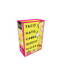 “Taco, gato, cabra, queso, pizza”